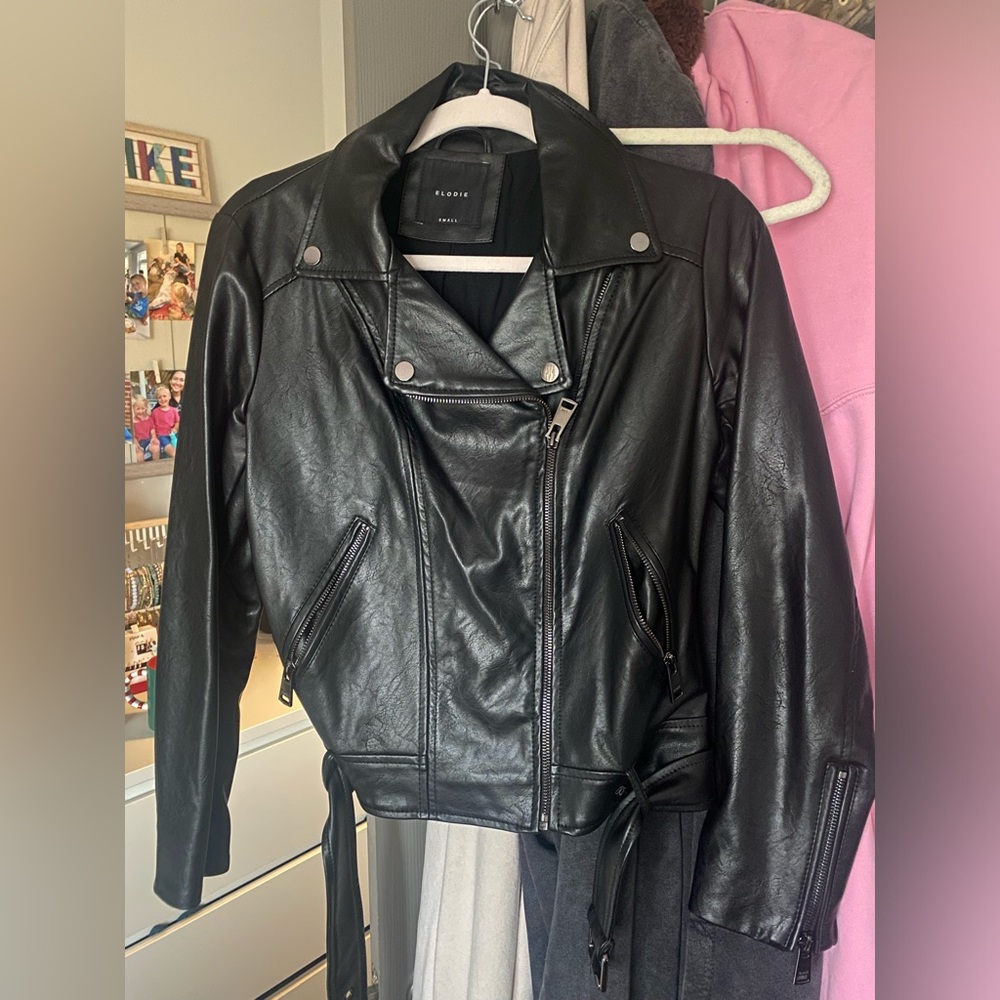 Elodie womens faux leather jacket